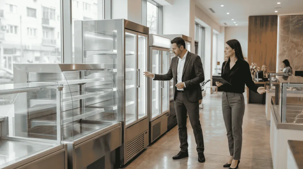 alegere vitrina frigorifica pentru magazin HoReCa sau spațiu comercial