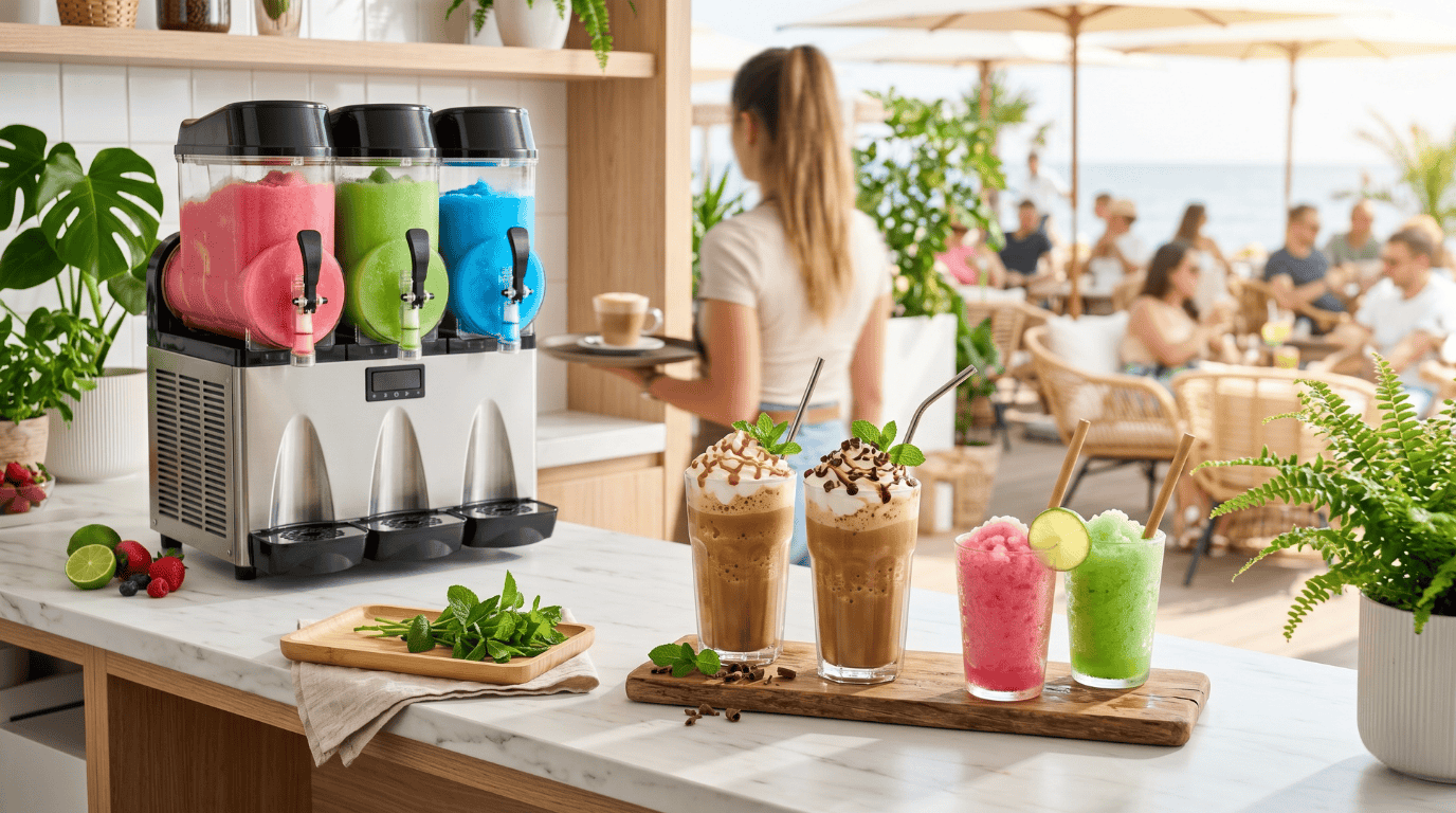 aparat granita si aparat frappe profesional pentru sezonul de vara