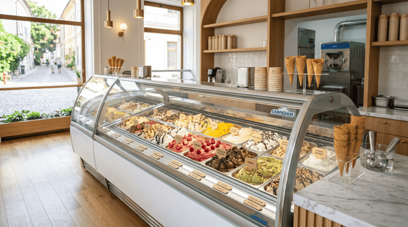 echipamente gelaterie pentru deserturi reci în sezonul de vară