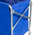 Carucior de rufe pliabil pentru hotel, albastru, 86x65x80 cm, capacitate 400 litri_img_01
