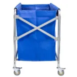 Carucior de rufe pliabil pentru hotel, albastru, 86x65x80 cm, capacitate 400 litri_img_03