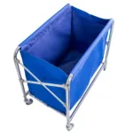 Carucior de rufe pliabil pentru hotel, albastru, 86x65x80 cm, capacitate 400 litri_img_04