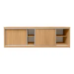 Comoda birou usi glisante, 280x50x90 cm, stejar sonoma_img_02