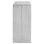 Copertina inclinata pentru dulap BHP, 80x50x20 cm, otel vopsit, gri_img_12