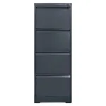 Dulap metalic birou FURVERO W4S, 4 sertare, 45x62x134 cm, grafit_img_01