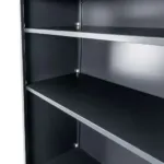 Dulap metalic birou FURVERO, usi pline, 90x40x185 cm, grafit corp gri, front gri_img_05