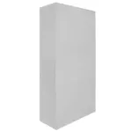 Dulap metalic birou FURVERO, usi pline, 90x40x185 cm, gri, front gri_img_01