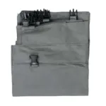 Sac pentru carucior de rufe hotelier, 2 compartimente, gri-maro, 90x85 cm_img_03