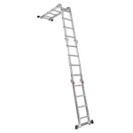 Scara aluminiu pliabila 4x4, 16 trepte, cu podest, lungime 452 cm_img_03