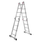 Scara aluminiu pliabila 4x4, 16 trepte, cu podest, lungime 452 cm_img_05