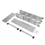 Scara aluminiu pliabila 4x4, 16 trepte, cu podest, lungime 452 cm_img_17