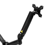 Suport monitor birou FURVERO, 2 brate reglabile, 13-27 inch, gaz, negru_img_06