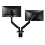 Suport monitor birou FURVERO, 2 brate reglabile, 13-27 inch, gaz, negru_img_15