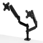 Suport monitor birou FURVERO, 2 brate reglabile, 22-32 inch, gaz, negru_img_05