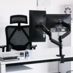 Suport monitor birou FURVERO, 2 brate reglabile, 22-32 inch, gaz, negru_img_19
