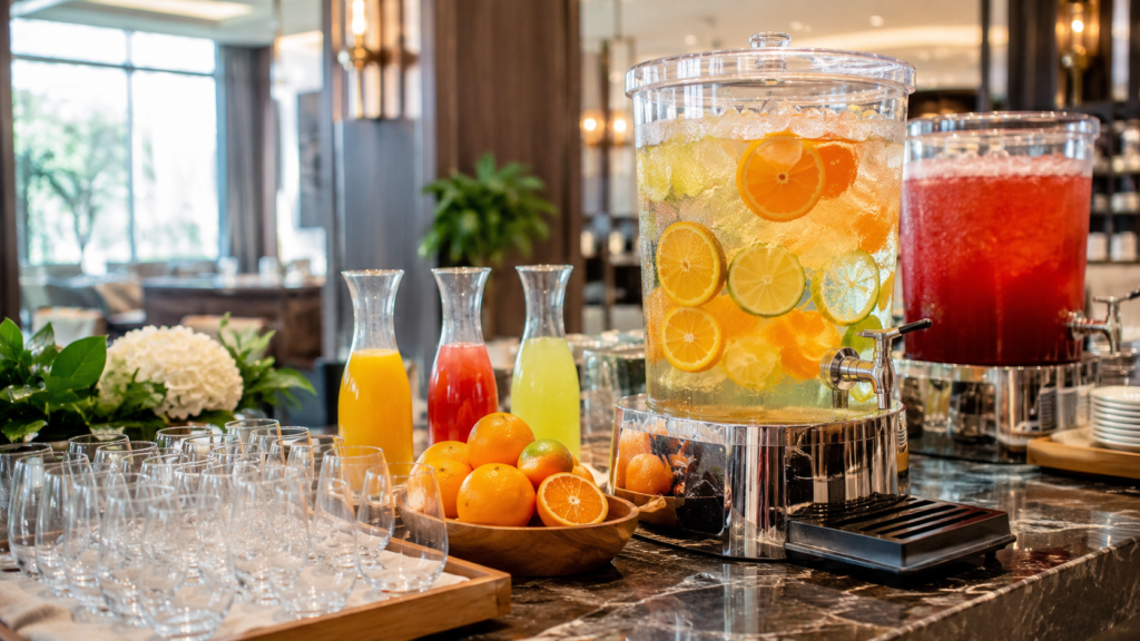 Dozator suc HoReCa pentru bufet evenimente hotel si autoservire