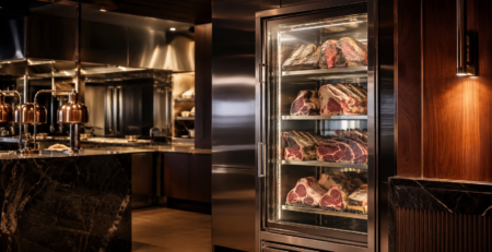 frigider maturare carne pentru dry-aging în restaurant