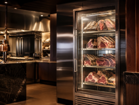 frigider maturare carne pentru dry-aging în restaurant