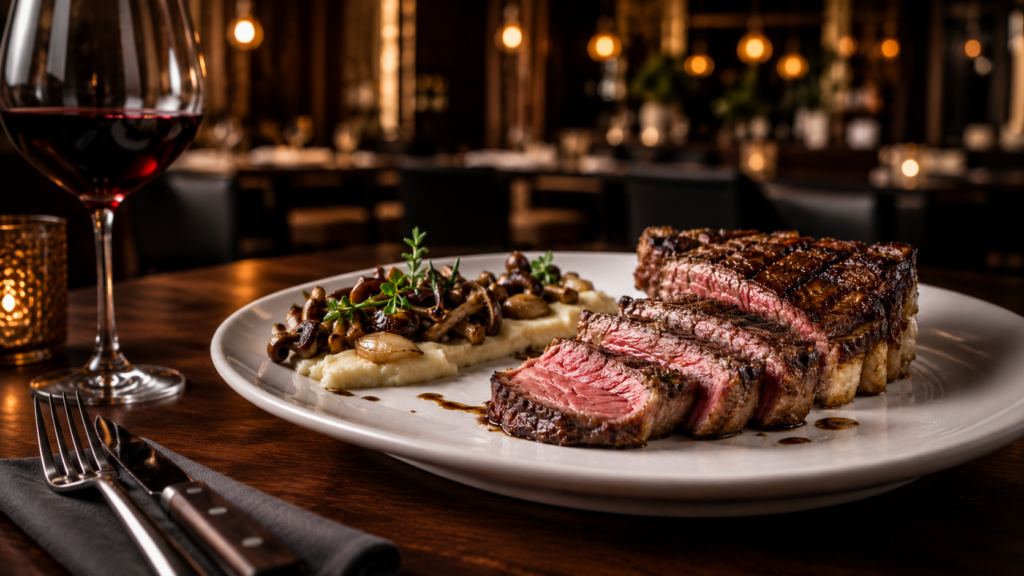 steak dry-aged obținut cu frigider maturare carne profesional