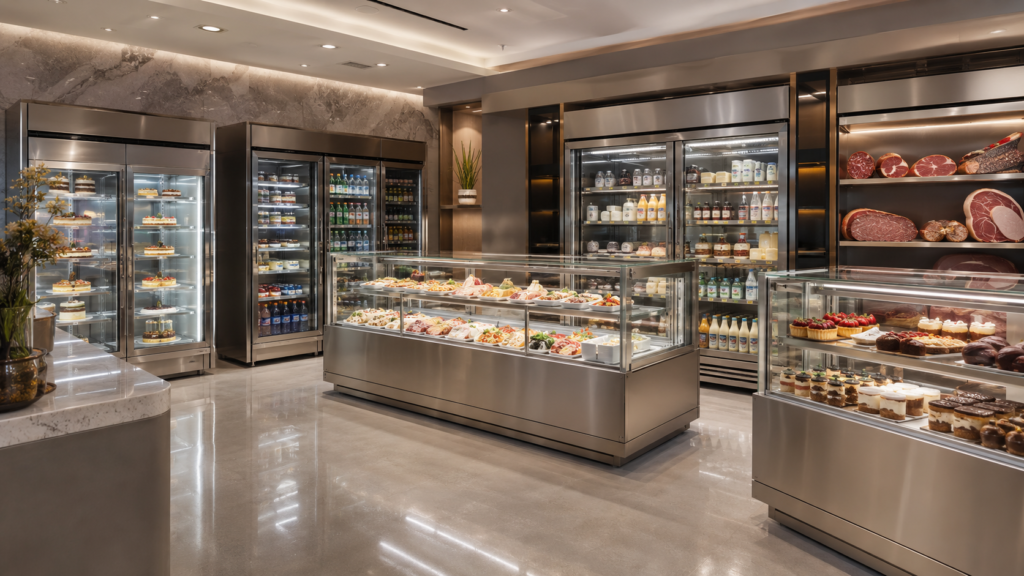 vitrine frigorifice profesionale pentru restaurante magazine și cofetării