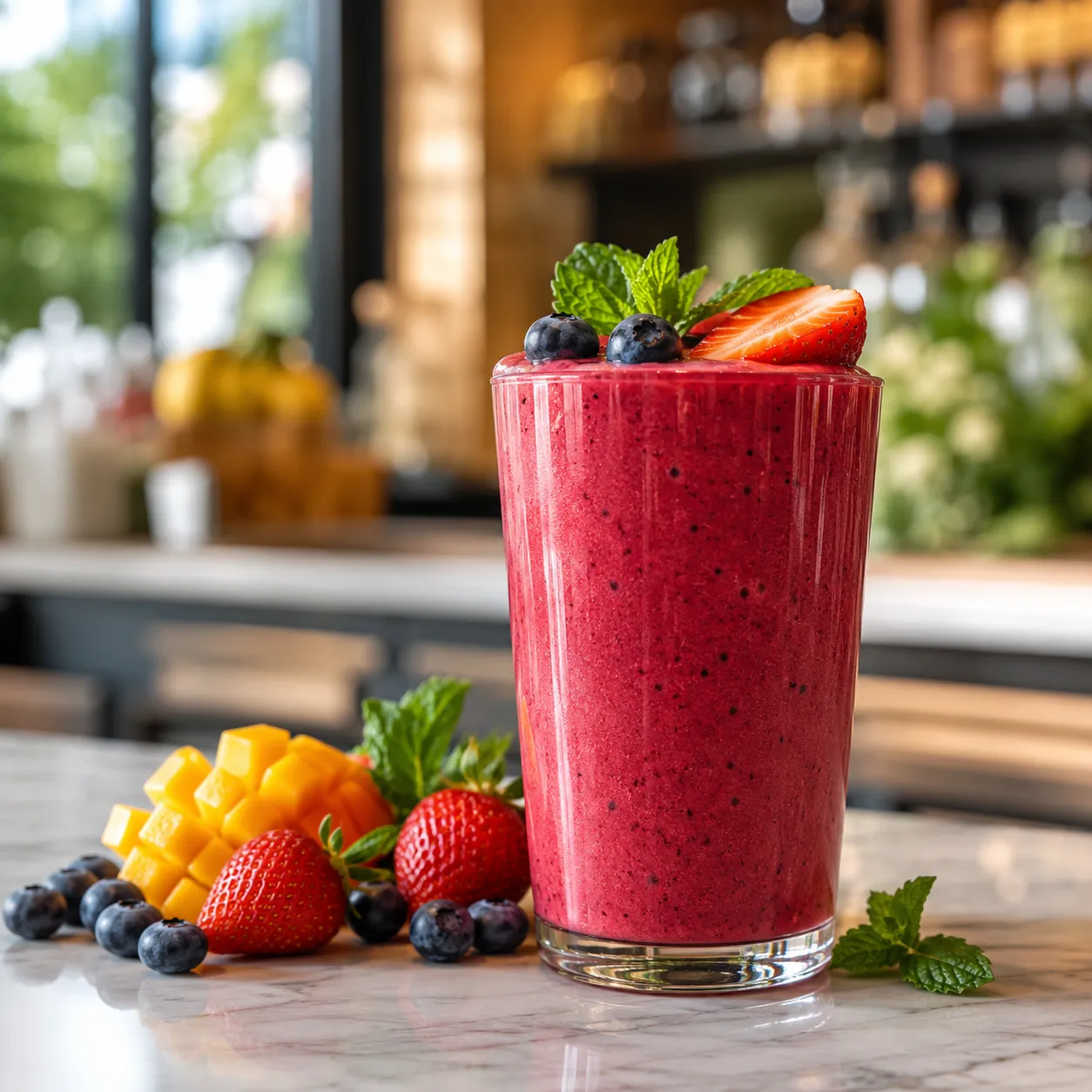 Smoothie preparat cu blender profesional
