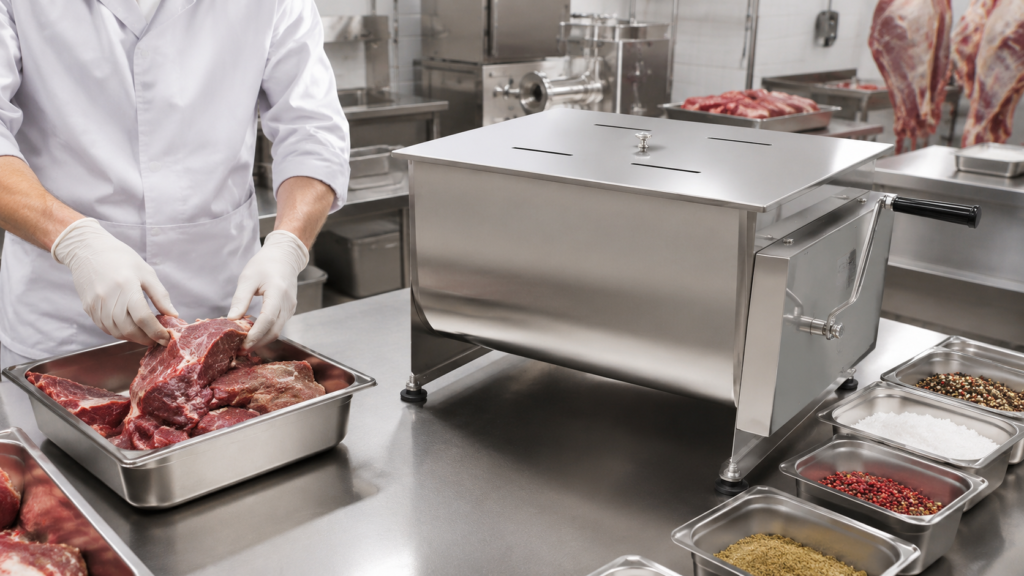 Malaxor carne profesional pentru echipamente carmangerie