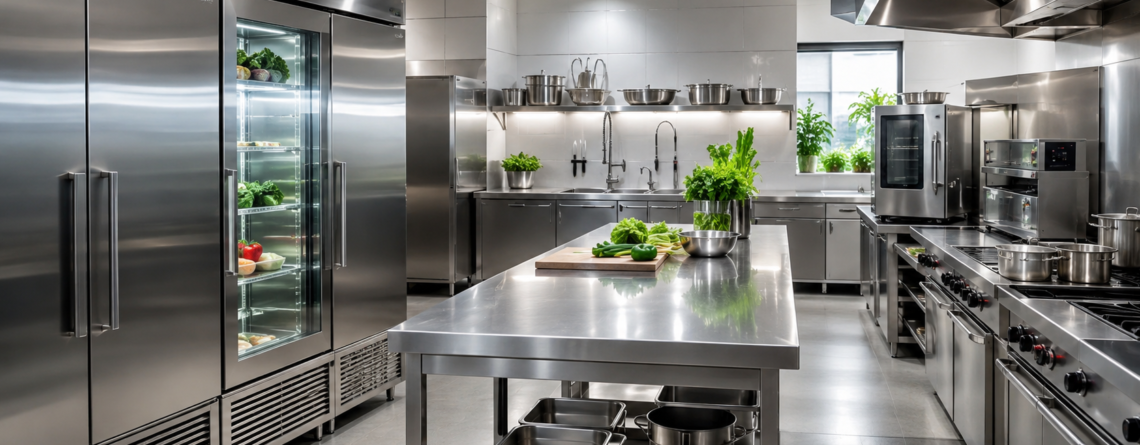 utilaje HoReCa profesionale într-o bucătărie modernă