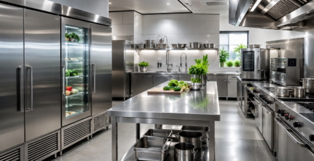 utilaje HoReCa profesionale într-o bucătărie modernă