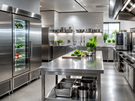 utilaje HoReCa profesionale într-o bucătărie modernă