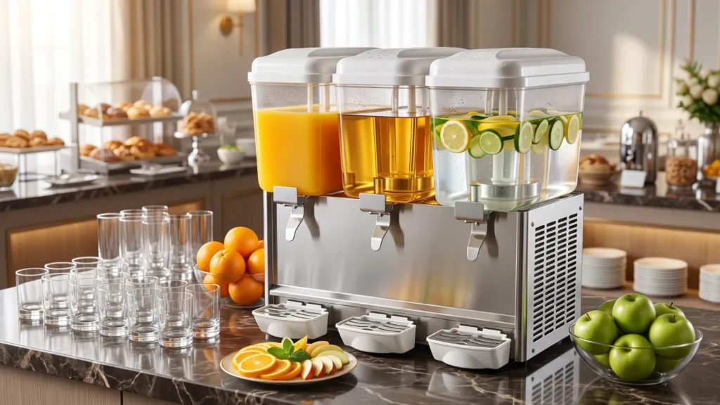 dispenser băuturi pentru echipamente mic dejun hotelier