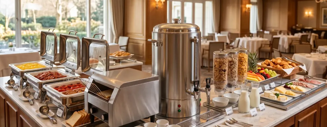 echipamente mic dejun hotelier pentru buffet complet