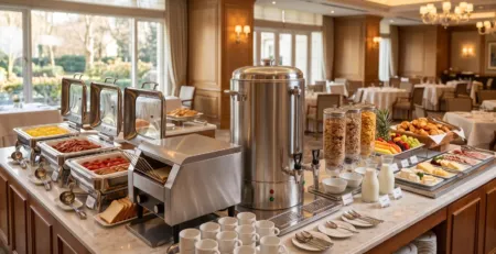 echipamente mic dejun hotelier pentru buffet complet