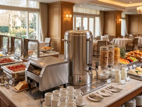 echipamente mic dejun hotelier pentru buffet complet