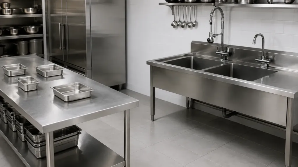 Inox HoReCa AISI 304 pentru masa inox chiuveta inox si cuva inox profesionala
