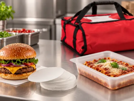 Ambalaje delivery pentru pizza, burger și preparate cu sos