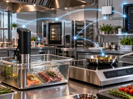Bucătărie profesională 4.0 cu echipamente digitale din inox