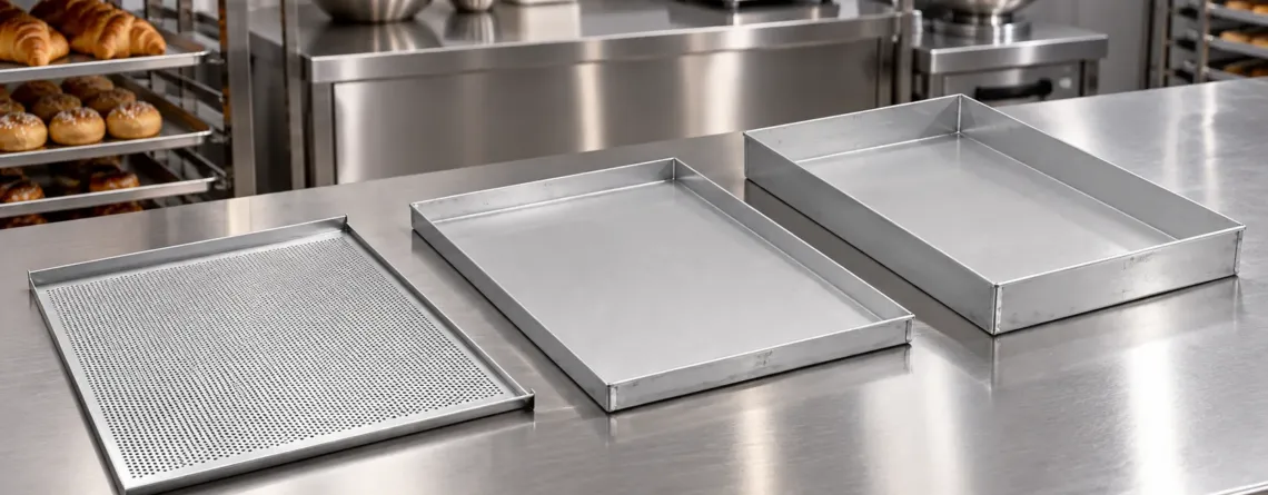 Tăvi de copt din aluminiu pentru coacere uniformă