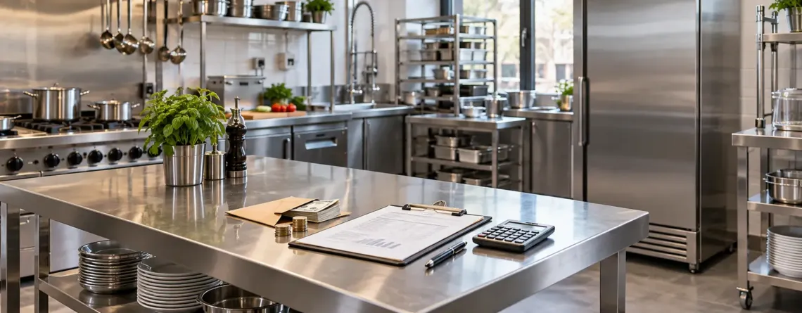 Bucătărie profesională cu plan financiar și capital de lucru restaurant