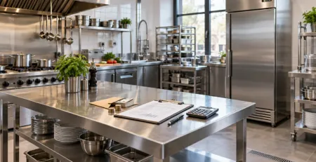 Bucătărie profesională cu plan financiar și capital de lucru restaurant