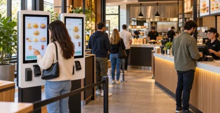 kiosk autocomandă restaurant